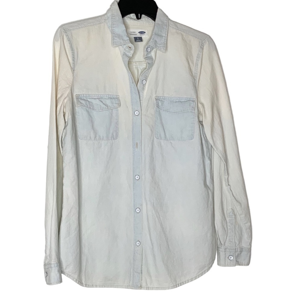OLD Navy two toned buttoned down shirt. Size S